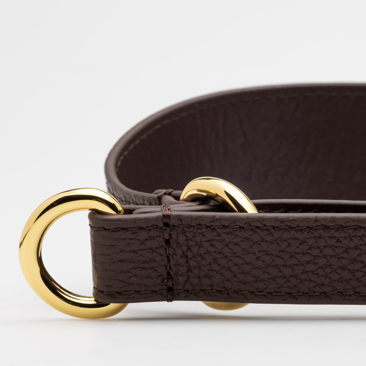 Brązowy obroża dla psa Coffee Brown Dog Martingale Wide.