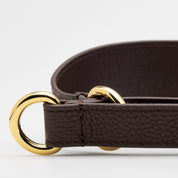 Brązowy obroża dla psa Coffee Brown Dog Martingale Wide.