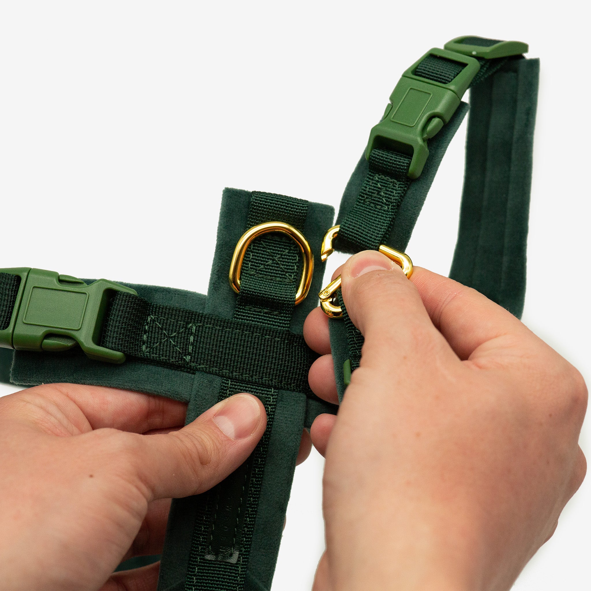Ciemnozielony Y-Harness XS