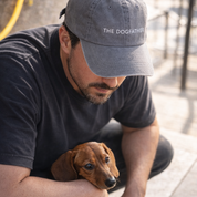 Szara dżinsowa czapka - The Dogfather 